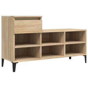 vidaXL Ormarić za cipele boja hrasta 102x36x60 cm konstruirano drvo
