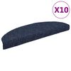 vidaXL Prostirke za stepenice, samoljepljive, 10 kom, 65x21x4 cm, plave, poluokrugle, velike