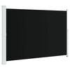vidaXL Uvlačiva bočna tenda za terasu 200 x 314 cm crna