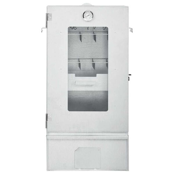 vidaXL Pećnica s pu&scaron;nicom i stolom od pocinčanog čelika