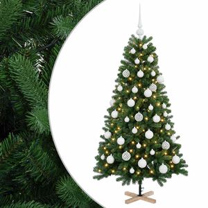 vidaXL Umjetno božićno drvce s kuglicom 120 cm 150 LED lampica