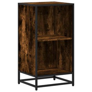 vidaXL Ormar za knjige dimljeni hrast 40x35x76 cm konstruirano drvo