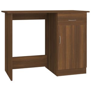 vidaXL Radni stol boja smeđeg hrasta 100x50x76 cm konstruirano drvo