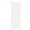vidaXL Klizna vrata ORKDAL Bijelo 83 x 202 cm Čvrsto borovo drvo