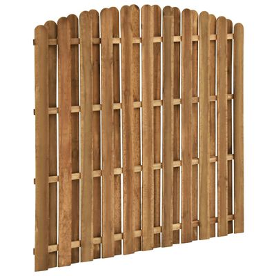 vidaXL Panel za ogradu od borovine 180 x (155 - 170) cm