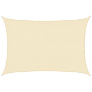 vidaXL Jedro za za&scaron;titu od sunca 160 g/m&sup2; krem 3,5 x 4,5 m HDPE