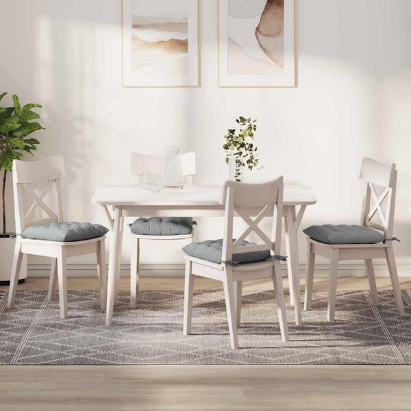 vidaXL Jastučići za sjedenje 2 pcs Svijetlo siva 40 x 40 x 6 cm