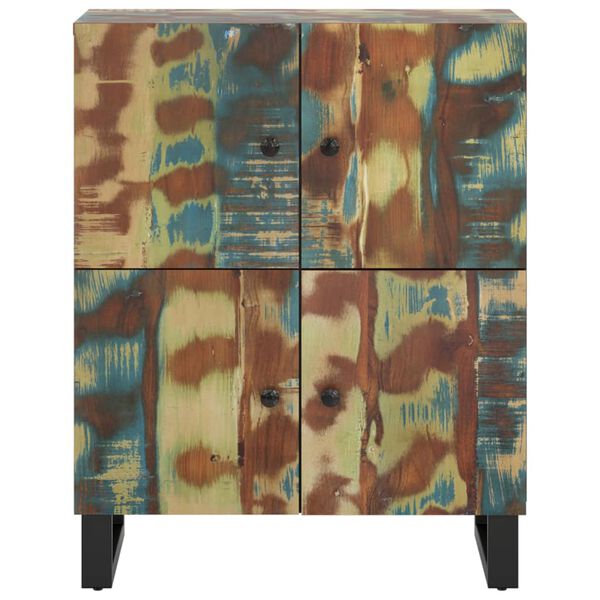 vidaXL Komoda s 4 vrata 60 x 33 x 75 cm od masivnog obnovljenog drva
