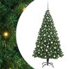 vidaXL Umjetno božićno drvce Zelena 210 cm PVC i Čelik i Plastika