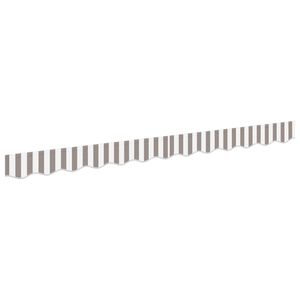 vidaXL Zamjena za rub tende Svijetlo siva i bijela. 329 x 20 cm