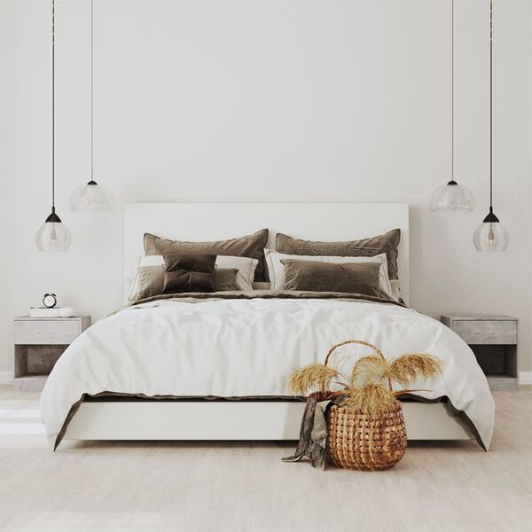 vidaXL Noćni ormarići 2 kom s ladicom siva boja betona