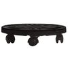 vidaXL Kolica za biljke s kotačima promjer 30 cm crna 170 kg