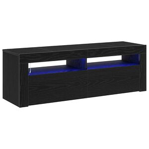 vidaXL TV ormar 120 x 35 x 40 cm Crni hrast Konstruirano drvo