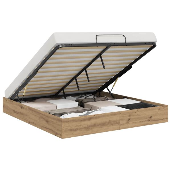 vidaXL Otomanski krevet Umjetnička hrastovina 203 x 160 x 25 cm