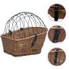 vidaXL Stražnja ko&scaron;ara za bicikl s pokrovom 55x31x36 cm prirodna vrba