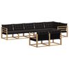 vidaXL Set vanjskih sofa 8 kom. Bijela i crna