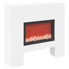 vidaXL Električni kamin Dimljeni hrast 100 x 24,5 x 90 cm