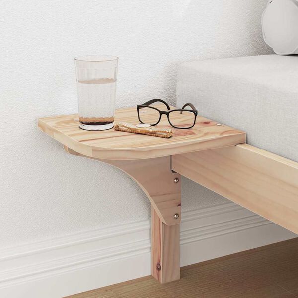 vidaXL Krevetna konstrukcija Prirodna 100 x 200 cm Čvrsto borovo drvo