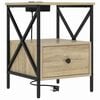 vidaXL Noćni ormar Sonoma hrast 41,5 x 40,5 x 55 cm Konstruirano drvo