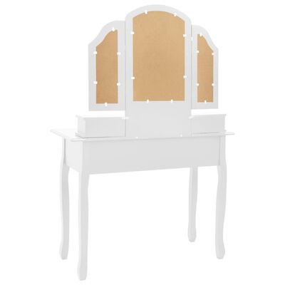 vidaXL Toaletni stolić sa stolcem bijeli 100x40x146 cm drvo paulovnije