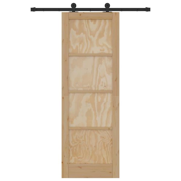 vidaXL Klizna vrata ORKDAL Smeđa 73,5 x 211 cm Čvrsto borovo drvo