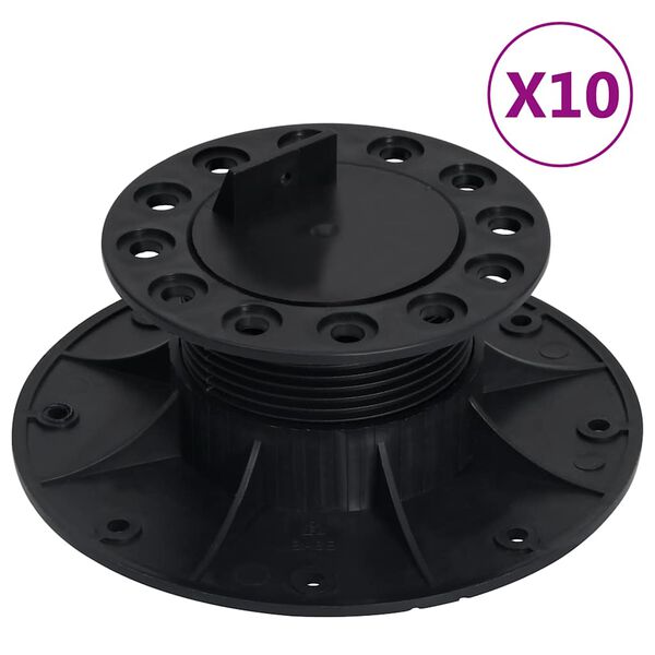 vidaXL Podesive noge za trijem 10 kom 60 - 88 mm