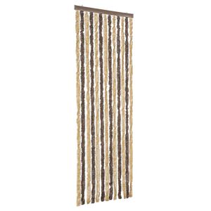 vidaXL Zastor protiv muha tamnosmeđi i bež 56x185 cm od &scaron;enila