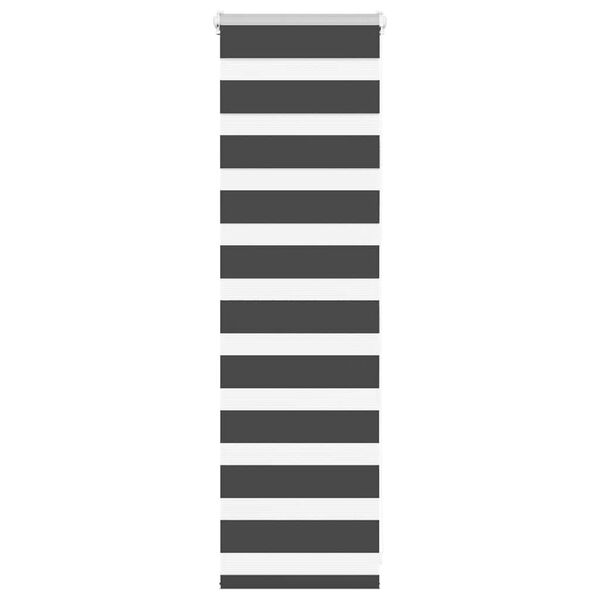 vidaXL Zavjesa zebra crna 45x100 cm &scaron;irina tkanine 40,9 cm poliester