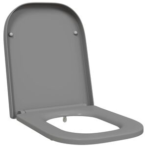 vidaXL WC daska Siva 47,5 x 35 x 3,6 cm Duroplast