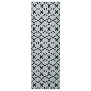 vidaXL Traka za tepih ORIZ 1150 gsm Crni mrežasti uzorak