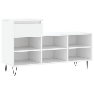vidaXL Ormarić za cipele bijeli 102 x 36 x 60 cm od konstruiranog drva