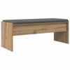 vidaXL Klupa za hodnik s jastukom Umjetnički hrast 103 x 38 x 40 cm