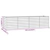 vidaXL Povi&scaron;ena vrtna gredica boja hrđe 320 x 80 x 77 cm čelik COR-TEN