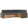vidaXL Set vanjskih sofa 4 pcs Prirodna i antracit