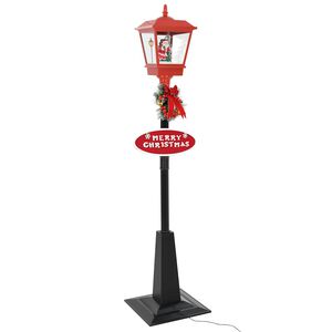 vidaXL Božićna ulična svjetiljka s Djedom Mrazom 180 cm LED