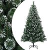 vidaXL Umjetno božićno drvce 120 cm PVC i metal Zelena
