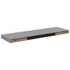 vidaXL Plutajuće zidne police 2 kom sive 80 x 23,5 x 3,8 cm MDF