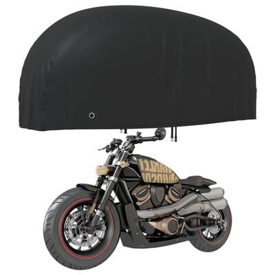 vidaXL Navlaka za motocikl crna 220 x 95 x 110 cm 210D Oxford