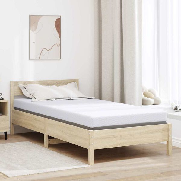 vidaXL Nadmadrac Bijelo 90 x 190 cm Jakard tkanina