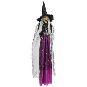 vidaXL Viseća vje&scaron;tica za Halloween SPOOKA Ljubičasta 30 x 133 cm