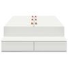 vidaXL Krevet s ladicama s ladicama Bijelo 75 cm Konstruirano drvo