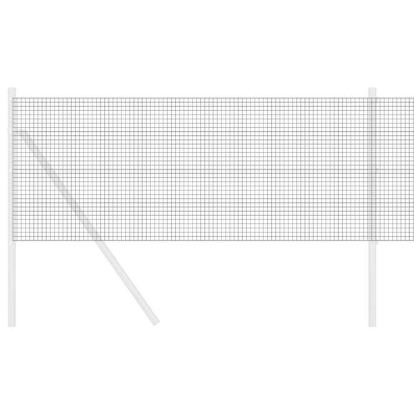 vidaXL Zavarena žičana ograda Siva 0.4 x 50 m Čelik