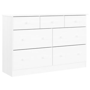 vidaXL Ladičar ALTA bijeli 112 x 35 x 73 cm od masivne borovine