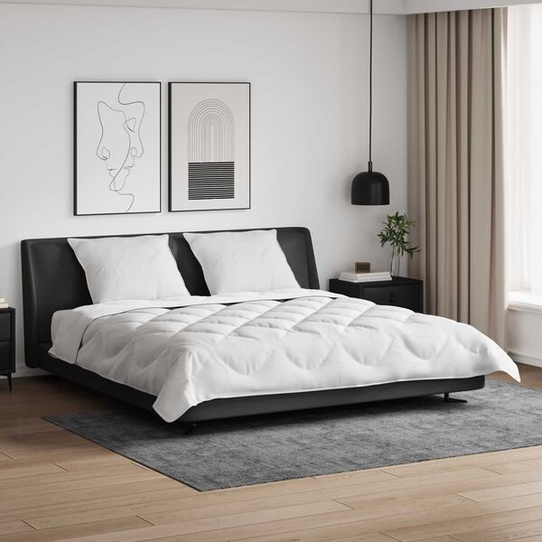 vidaXL Duvet s jastucima s jastukom 3 pcs Bijelo Mikrovlakna