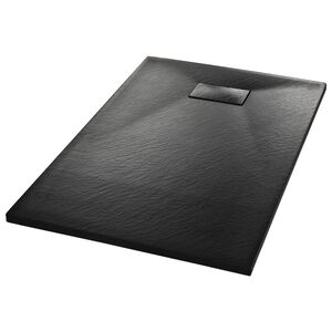vidaXL Kada za tu&scaron; SMC crna 100 x 80 cm