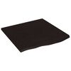 vidaXL Zidna polica tamnosmeđa 60x60x2 cm od obrađene hrastovine