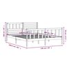 vidaXL Okvir za krevet od masivnog drva 120 x 200 cm