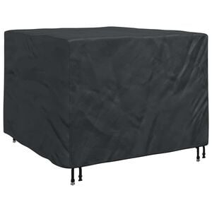 vidaXL Pokrov za namje&scaron;taj Crna 125 x 125 x 74 cm 210D Oxford tkanina