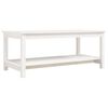 vidaXL Stolić za kavu bijeli 110 x 55 x 45 cm od masivne borovine