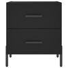 vidaXL Noćni ormarići 2 kom crni 40 x 35 x 47,5 cm konstruirano drvo